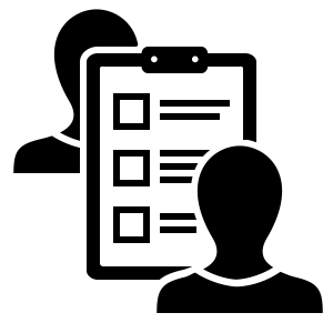 two people being evaluation