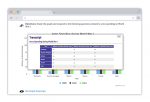 Example of Accessibility features in CourseArc