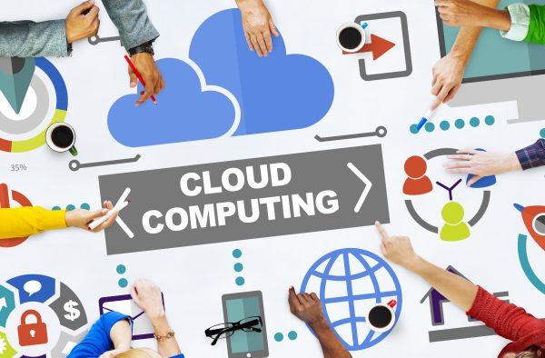 Communications Cloud Computing Concept