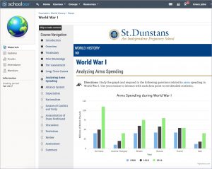 CourseArc embedded in Schoology