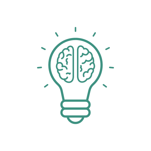 brain filled with ideas