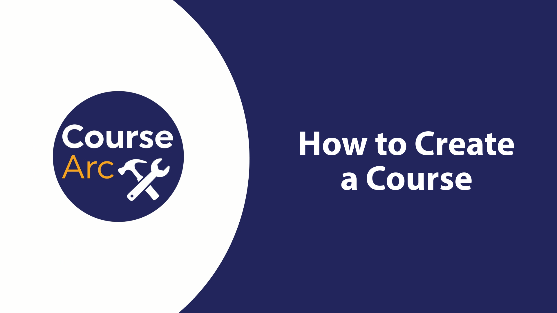 how to create a course