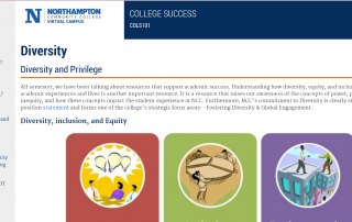 Part of the Diversity course at Northampton
