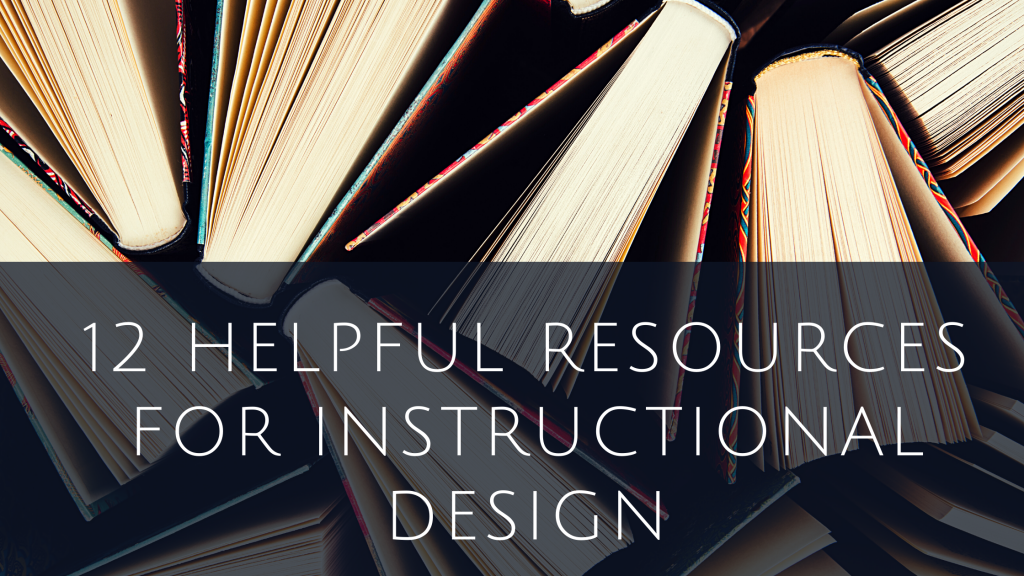 Banner that reads 12 Helpful Resources with group of books in background