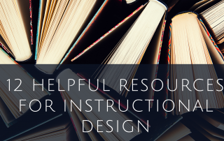 Banner that reads 12 Helpful Resources with group of books in background
