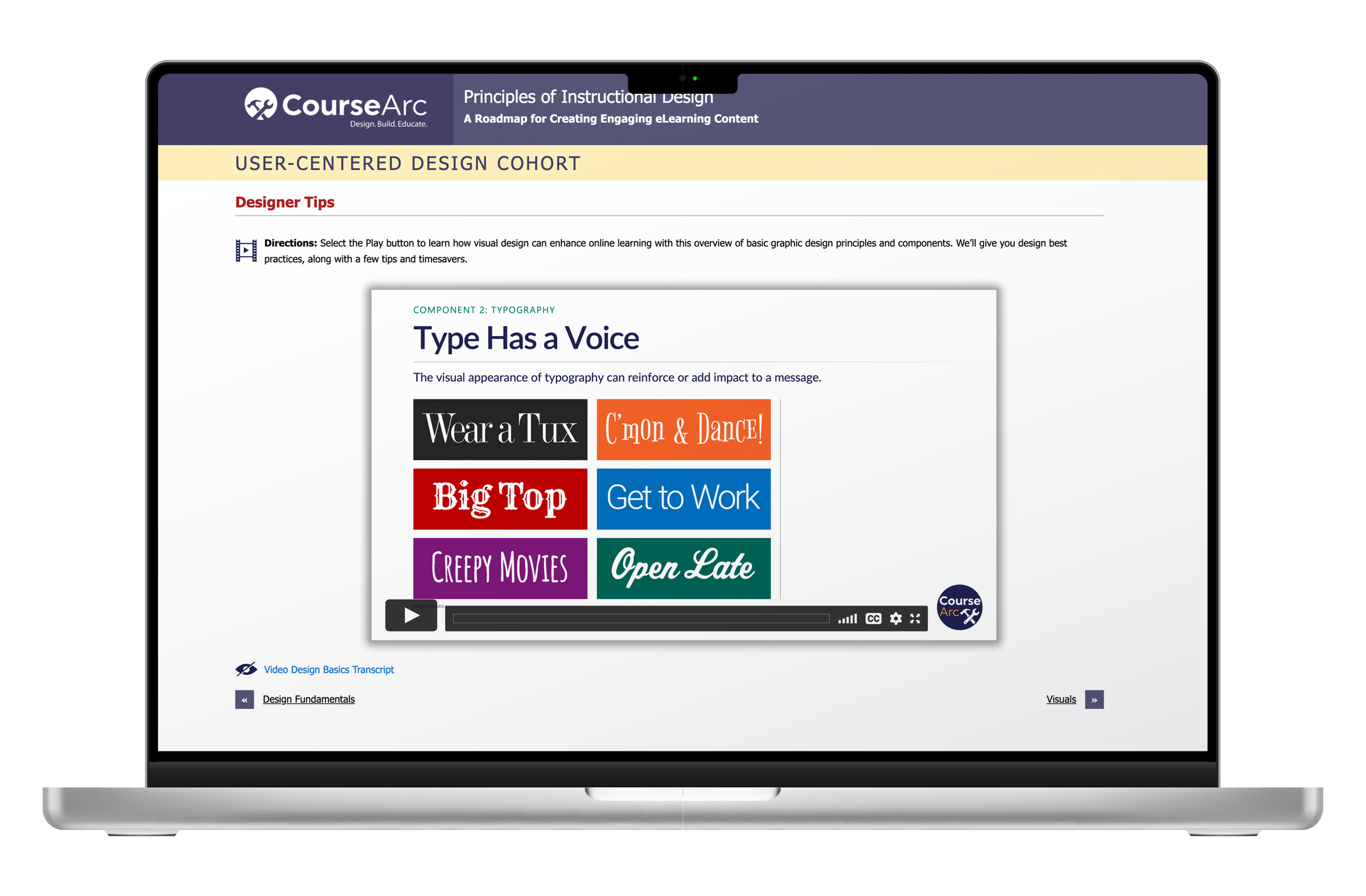 image of laptop user centered design content