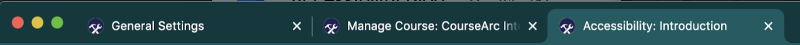 Sample browser tab open with unique page titles